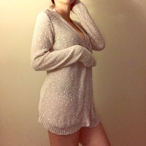 Knit beige cardigan